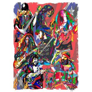Lynyrd Skynyrd Ronnie Van Zant Southern Rock Music Poster Print Wall Art 18x24